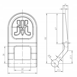 Lower hinge lower side opening fi22 org pronar