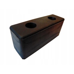 Rubber bumper 12 5x4 3x5 cm 2 holes
