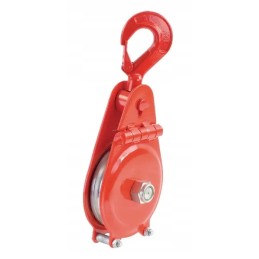 Rope pulley with hook fssrk 14, wheel oe 144 mm