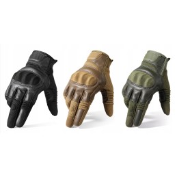 Motor quad eco leather tactical touch gloves