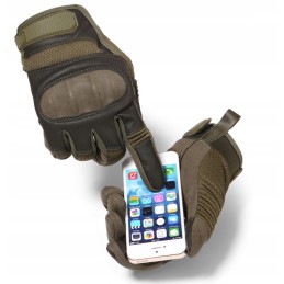 Motor quad eco leather tactical touch gloves