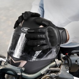 Motor quad eco leather tactical touch gloves