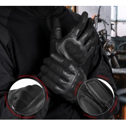 Motor quad eco leather tactical touch gloves