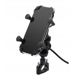 Motorcycle GPS Phone Holder USB 2A 3 5 6 5