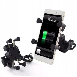 Motorcycle GPS Phone Holder USB 2A 3 5 6 5