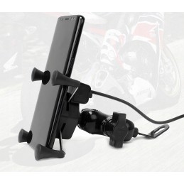 Motorcycle GPS Phone Holder USB 2A 3 5 6 5
