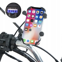 Motorcycle GPS Phone Holder USB 2A 3 5 6 5