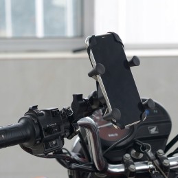 Motorcycle GPS Phone Holder USB 2A 3 5 6 5