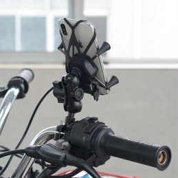 Motorcycle GPS Phone Holder USB 2A 3 5 6 5