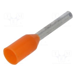 50 pcs x BM GROUP - BM 00501 - Tip: bootlace ferrule, insulated, copper, 0.5mm2, 8mm, tinned
