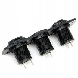 Cigarette lighter socket quad moto voltmeter 2x usb 2a