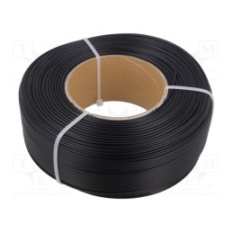 1 rol x ROSA 3D - 5907753132635 - Filament: ABS+, 1.75mm, black, 230÷270°C, 1kg, Table temp: 80÷110°C