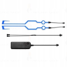 Motorcycle helmet LED lighting