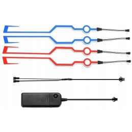 Motorcycle helmet LED lighting