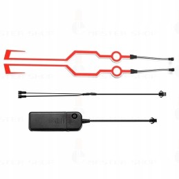 Motorcycle helmet LED lighting