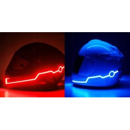 Motorcycle helmet LED lighting
