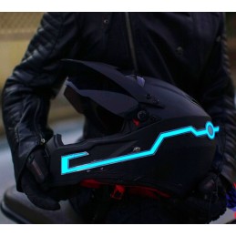 Motorcycle helmet LED lighting
