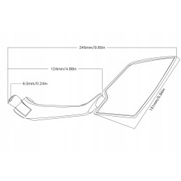 Universal mirrors for motorbike quad m8 m10