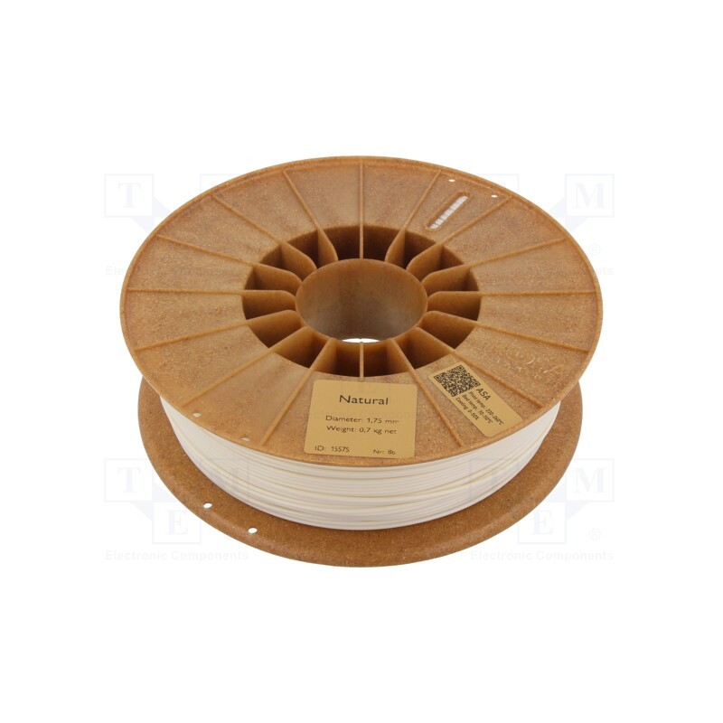 1 rol x ROSA 3D - 5907753130532 - Filament: ASA, 1.75mm, natural, 220÷250°C, 700g