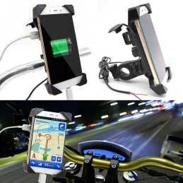 GPS phone holder, usb charger 2a quad motor