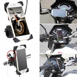 GPS phone holder, usb charger 2a quad motor
