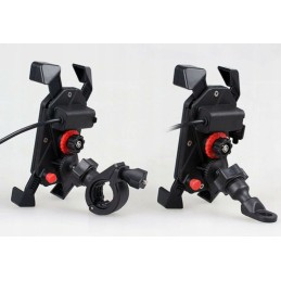 GPS phone holder, usb charger 2a quad motor