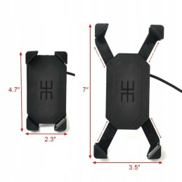 GPS phone holder, usb charger 2a quad motor
