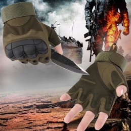 Motor quad eco leather tactical short gloves