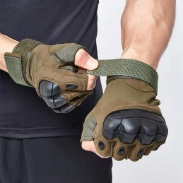 Motor quad eco leather tactical short gloves