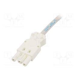 1 pcs x STEGO - 244422 - Power cable, 121/122, female, white, 4m, 3x1.5mm2