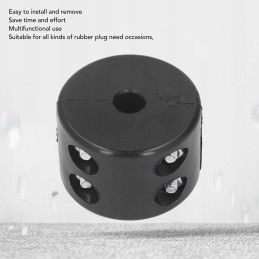 Rubber hook stopper on the winch line