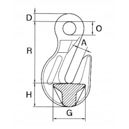 Shortening hook with eye 3 2 t