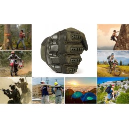 Motor quad eco leather tactical touch gloves