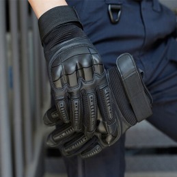 Motor quad eco leather tactical touch gloves