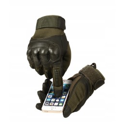 Motor quad eco leather tactical touch gloves