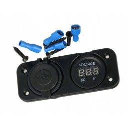 Quad motor voltmeter charger 2x usb 2a panel