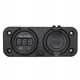 Quad motor voltmeter charger 2x usb 2a panel