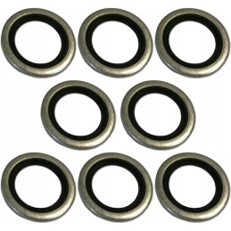 Set of 10x metal rubber washer mg 3 4 nipple