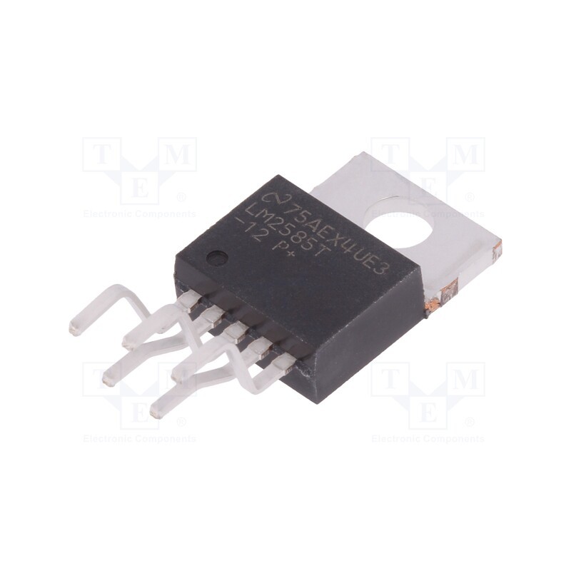 1 pcs x TEXAS INSTRUMENTS - LM2585T-12/NOPB - IC: PMIC, DC/DC converter, Uin: 4÷40VDC, Uout: 12VDC, 3A, Ch: 1,