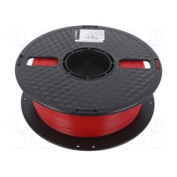 1 rol x GEMBIRD - 3DP-PETG1.75-01-R - Filament: PET-G, 1.75mm, red, 220÷260°C, 1kg