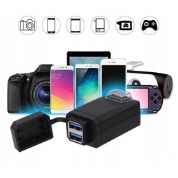 Quad moto charger 2x usb qc3 0 fast charging