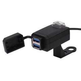 Quad moto charger 2x usb qc3 0 fast charging
