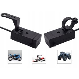 Quad moto charger 2x usb qc3 0 fast charging