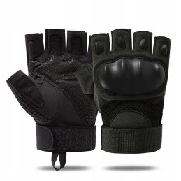 Military tactical fingerless motorcycle gloves