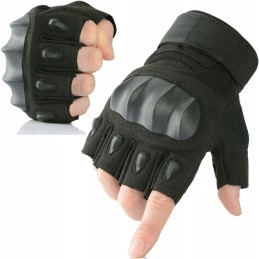 Military tactical fingerless motorcycle gloves