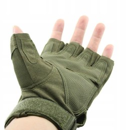 Military tactical fingerless motorcycle gloves