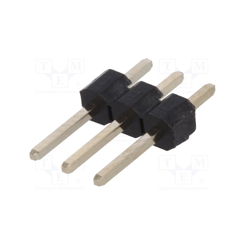 50 pcs x CONNFLY - DS1021-1*3SF11-B - Pin header, pin strips, male, PIN: 3, straight, 2.54mm, THT, 1x3