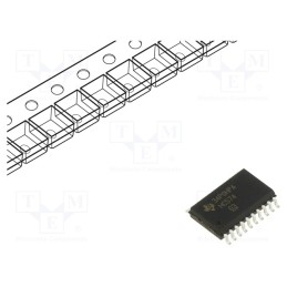 1 pcs x TEXAS INSTRUMENTS - SN74HC574DWR - IC: digital, D flip-flop, Ch: 8, SMD, SO20, HC, OUT: 3-state