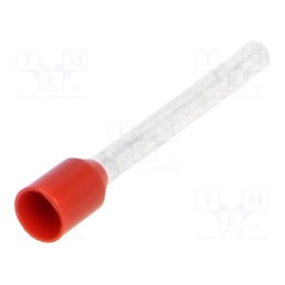 50 pcs x BM GROUP - BM 00505 - Tip: bootlace ferrule, insulated, copper, 1.5mm2, 18mm, tinned