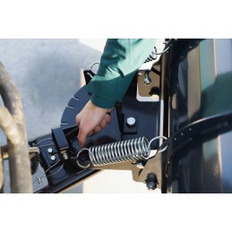 Universal snow removal plug for quad ATV